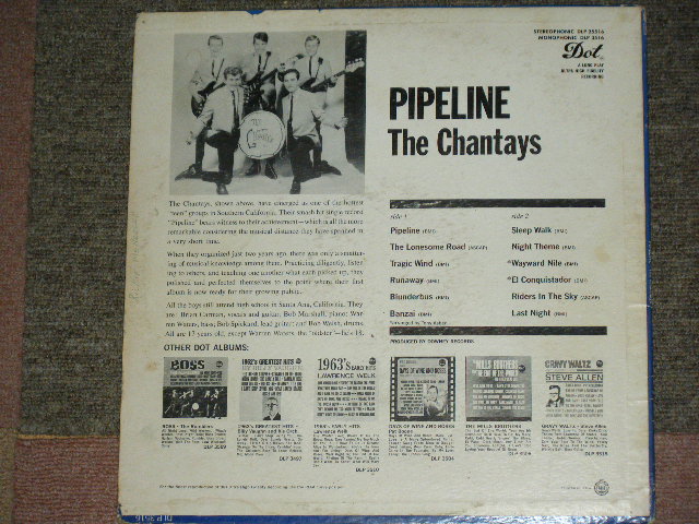 画像: THE CHANTAYS - PIPELINE ( VG+++/VG+++ ) / 1963 US ORIGINAL STEREO Used  LP 