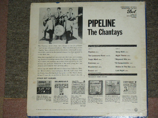 画像: THE CHANTAYS - PIPELINE ( VG+++/VG+++ ) / 1963 US AMERICA ORIGINAL "1st Press on STEREO Version" Used LP