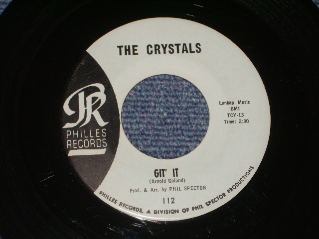 画像: THE CRYSTALS - DA DOO RON RON ( Matrix # TCY-11B : BLUE  LABEL  MINT-/MINT-) / 1963 US ORIGINAL 7" SINGLE 