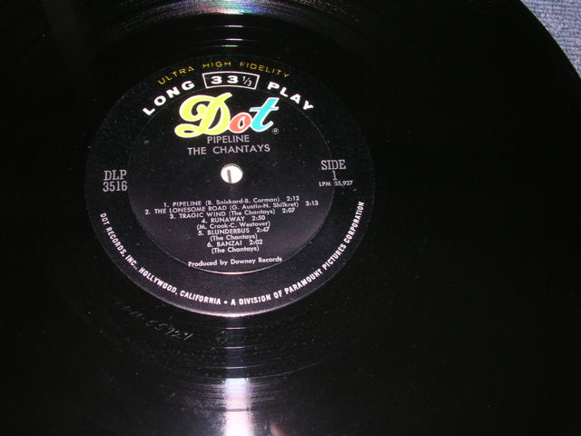 画像: THE CHANTAYS - PIPELINE / 1963 US ORIGINAL MONO LP 