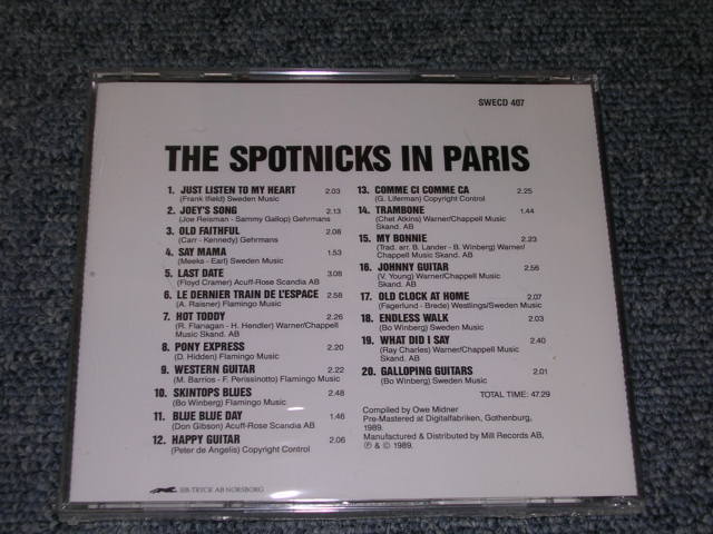 画像: THE SPOTNICKS - IN PARIS / 1989 SWEDEN Original Sealed New CD 