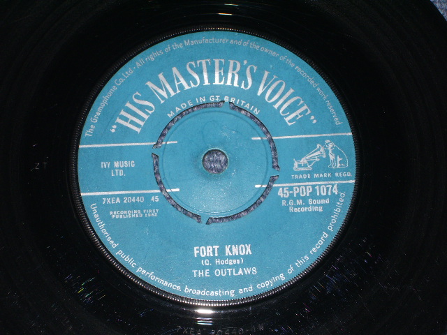 画像: THE OUTLAWS - A)SIOUX SERENADE  B)FORT KNOX (VG+++/VG+++) / 1962 UK ENGLAND ORIGINAL Used 7" Single 