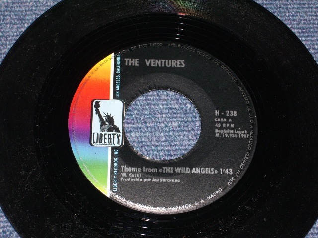 画像: THE VENTURES - THEME FROM “THE WILD ANGELS"   / 1960s SPAIN  ORIGINAL 7"Single+ PICTURE SLEEVE