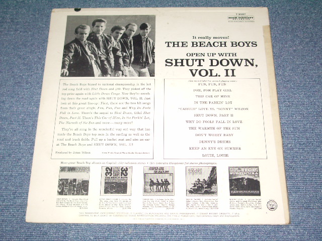 画像: The BEACH BOYS - SHUT DOWN VOLUME 2 ( Ex/Ex+++ ) / 1964 US ORIGINALMONO   LP