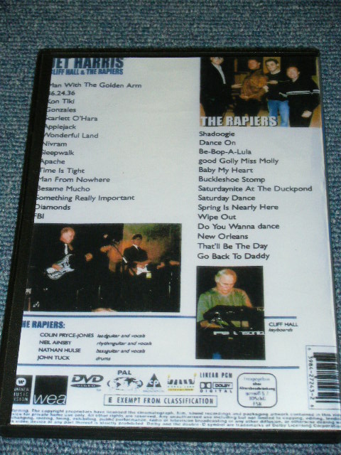 画像: JET HARRIS : CLIFF HALL & THE RAPIERS - THE LIVING LEGEND IN CONCERT /  Brand New DVD-R 