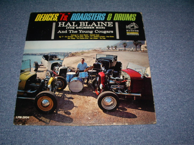 画像1: HAL BLAINE - DEUCES,"T'S" ROADSTERS & DRUMS ( Ex / Ex++ : DJ STAMP  ) / 1963 US ORIGINAL Mono LP 
