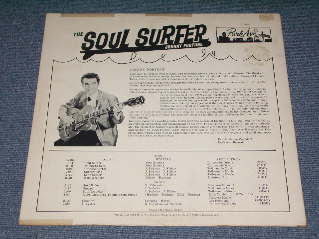 画像: JOHNNY FORTUNE - SOUL SURFER / 1963 US ORIGINAL MONO LP