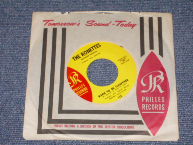 画像1: THE RONETTES - BORN TO BE TOGETHER ( Ex+++ ) / 1965 US ORIGINAL 7" SINGLE  With COMPANY SLEEVE