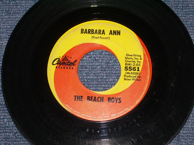 画像: THE BEACH BOYS - BARBARA ANN (  GLOSSY PICTURE SLEEVE : MATRIX  G4/F1#2 : VG++/VG+++ ) / 1965 US ORIGINAL 7" SINGLE With PICTURE SLEEVE  