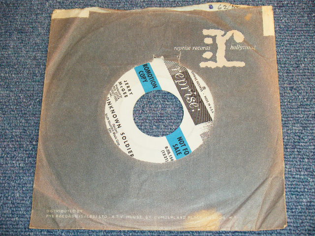 画像: JERRY McGEE ( Of THE VENTURES' LEAD GUITARIST ) -ON THE REBOUND  ( Ex++/Ex++  )　/ 1963 US ORIGINAL White Label Promo  7"45's Single With COMPANY SLEEVE 