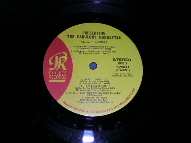 画像: RONETTES -  ...PRESENTING THE FABULOUS RONETTES  / 1965 US CAPITOL RECORD CLUB RELEASE  STEREO LP 