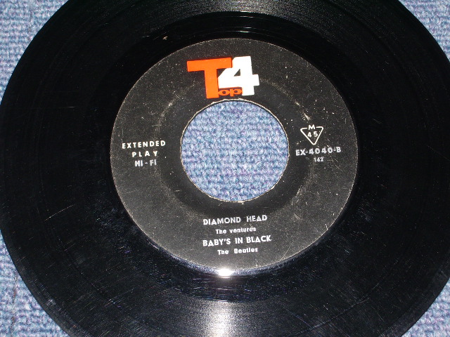 画像: B) THE VENTURES -DIAMOND HEAD / B) BEATLES - BABY IN BLACK  / B) KRN DODD - DREAM THAT I LOVE YOU /  1960s ISTANBOUR  Only Coupling 7" EP