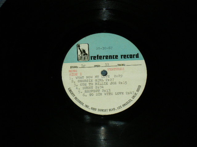 画像1: THE VENTURES - $1,000,000 WEEKEND ( TEST PRESS : ACETATE )  / 1967 US ORIGINAL TEST PRESS : ACETATE LP