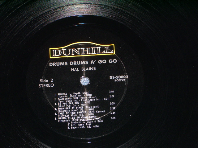 画像: HAL BLAINE - DRUMS! DRUMS! A GO GO  ( Ex+ / MINT) / 1966 US ORIGINAL Stereo  LP 