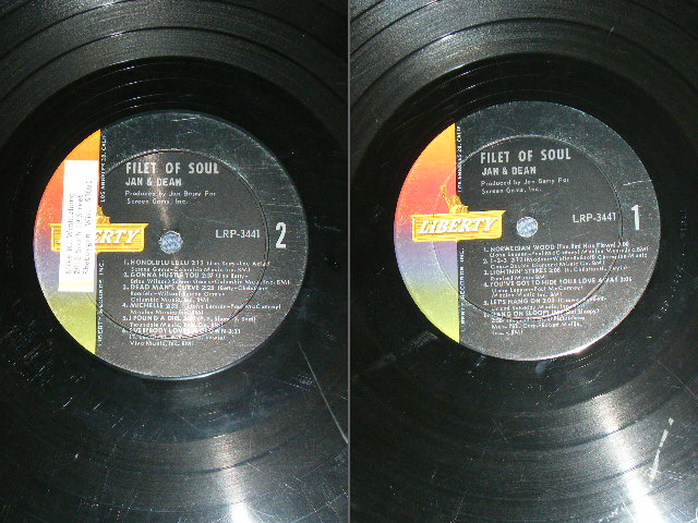 画像: JAN & DEAN - FILET OF SOUL : A "LIVE" ONE  ( Ex/Ex ) / 1966 US ORIGINAL MONO  LP 