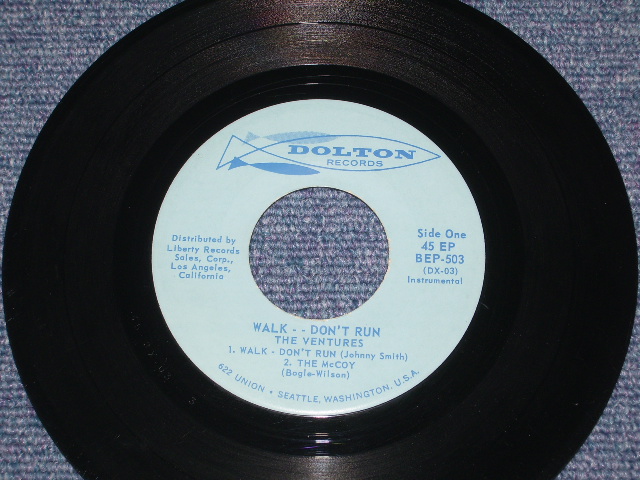 画像: THE VENTURES - WALK-DON'T RUN ( Matrix Number DX-03-3/DX-04-2) / 1960 US ORIGINAL 7"45EP + PICTURE SLEEVE