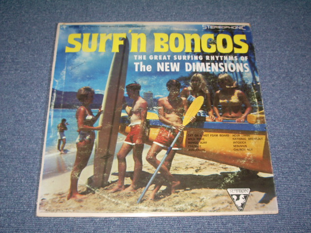 画像1: THE NEW DIMENSIONS - SURFIN' BONGOS ( Ex/Ex+++) / 1963 US ORIGINAL Stereo  LP 