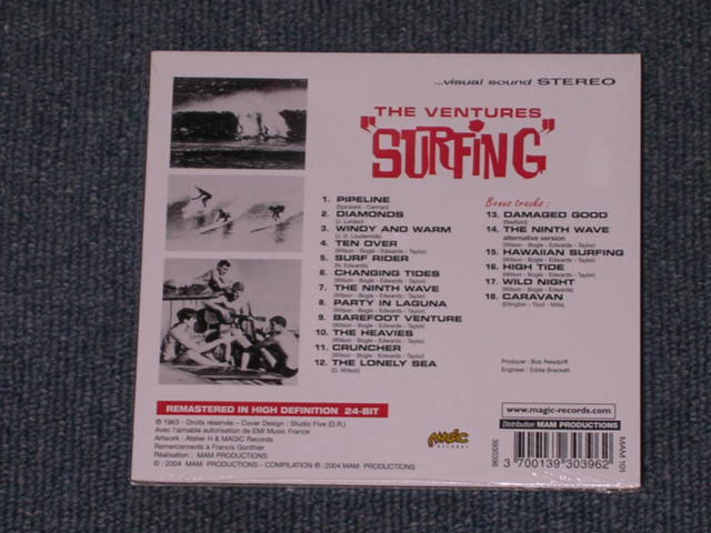 画像: THE VENTURES - SURFING ( ORIGINAL ALBUM + BONUS )  / 2004 FRENCH DIGI-PACK Brand New SEALED  CD