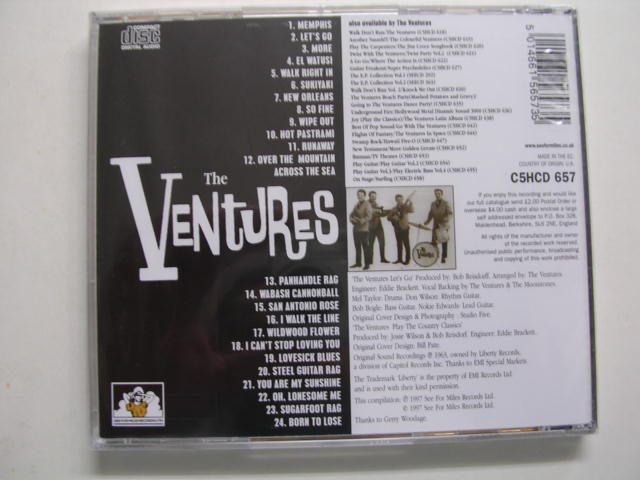画像: THE VENTURES -  LET'S GO  + I WALK THE LINE ( 2 in 1 )/ 1997  UK& EU Brand New SEALED   CD 