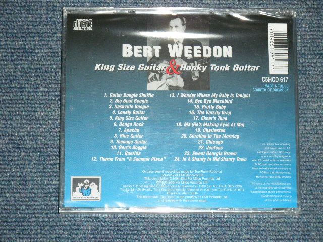 画像: BERT WEEDON - KING SIZE GUITAR & HONKY TONK GUITAR / 1994 UK BRAND NEW Sealed CD 