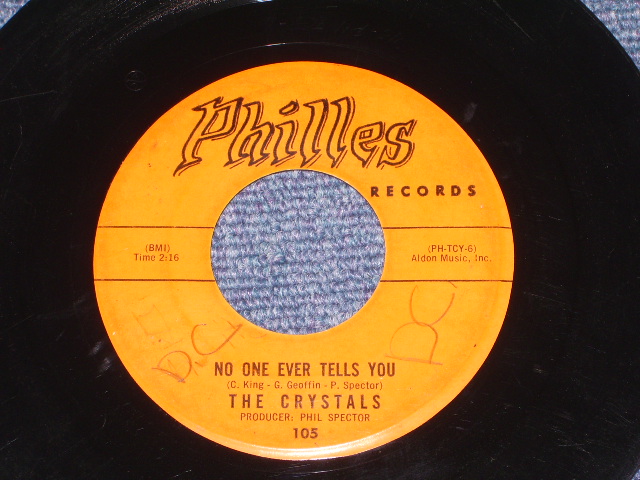 画像: THE CRYSTALS - HE HIT ME  ( ORANGE LABEL  Ex++/Ex++ ) / 1962 US ORIGINAL 7" SINGLE 