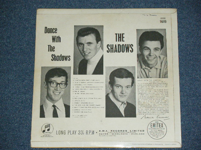 画像: THE SHADOWS - DANCE WITH THE SHADOWS ( Ex++/Ex+++  ) / 1964 UK ORIGINAL "BLUE Columbia " Label MONO LP 