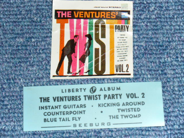 画像: THE VENTURES - TWIST PARTY VOL.2 ( Ex++/Ex+++ : With STRIPE & MINI-LP SEAL  ) / 1962 US ORIGINAL 7"EP + PICTURE SLEEVE 