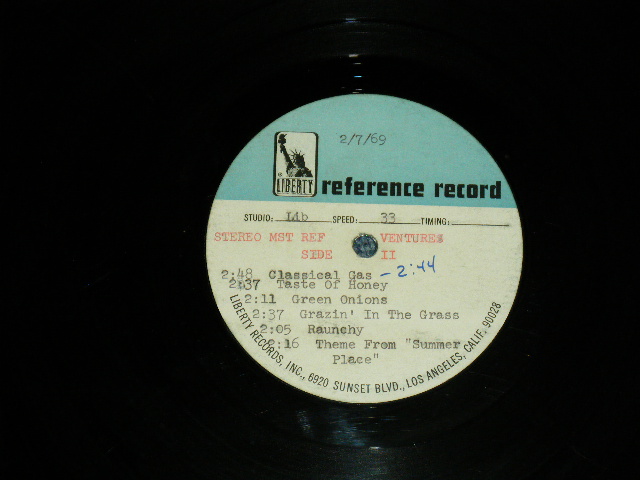 画像: THE VENTURES - MORE GOLDEN GREATS ( TEST PRESS : ACCETATE )  / 1969 US ORIGINAL TEST PRESS : ACCETATE LP