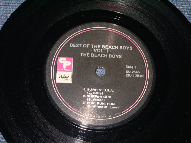 画像: THE BEACH BOYS - BEST OF  THE BEACH BOYS  / 1967 US ORIGINAL 7"33rpm JUKEBOX EP+PS 