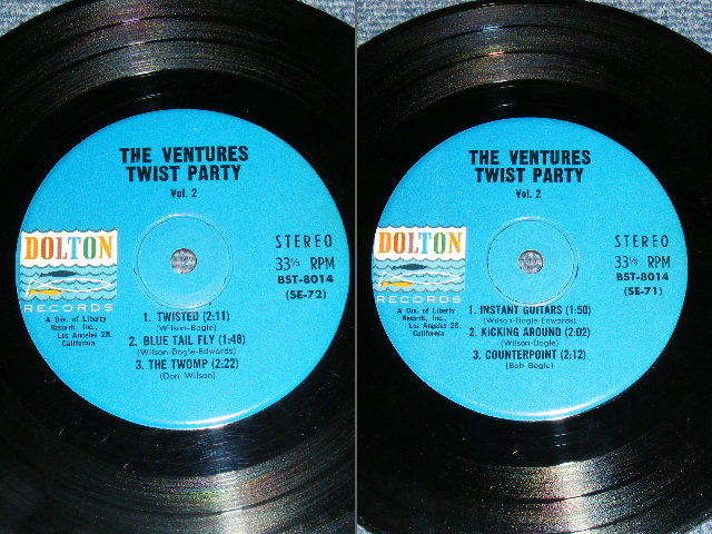 画像: THE VENTURES - TWIST PARTY VOL.2 ( Ex++/Ex+++ : With STRIPE & MINI-LP SEAL  ) / 1962 US ORIGINAL 7"EP + PICTURE SLEEVE 