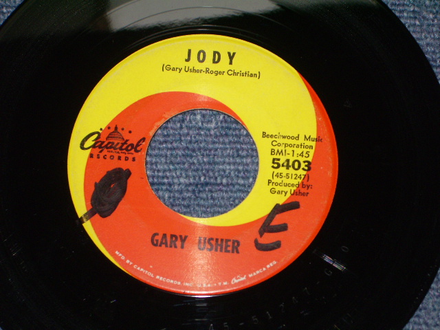 画像: GARY USHER - A)JODY   B) IT'S A LIE (Ex+/Ex+)  / 1965 US AMERICA ORIGINAL Used 7" Single 