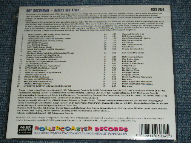 画像: ROY BUCHANAN - BEFORE AND AFTER / 1999 UK  ORIGINAL Brand New CD 