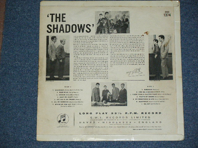 画像: THE SHADOWS - THE SHADOWS ( Ex++,VG+++/Ex++ ) / 1961 UK ORIGINAL "Green With  Gold text " Label MONO LP 