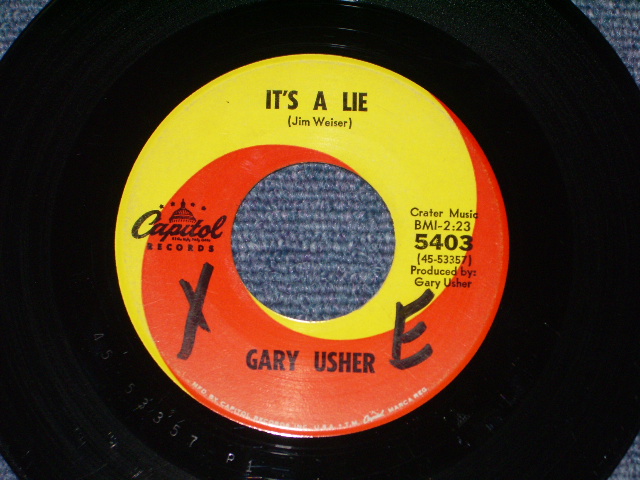 画像: GARY USHER - A)JODY   B)THE BEETLE (Ex++ Looks:Ex/Ex++ Looks:Ex WOL)  / 1964 US AMERICA ORIGINAL Used 7" Single 