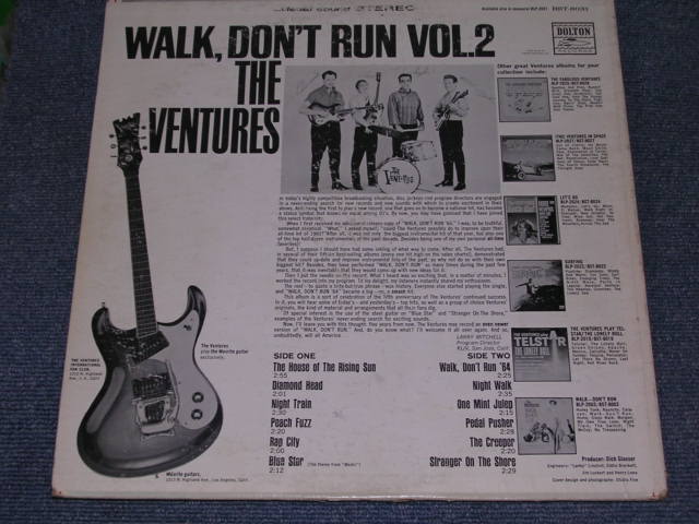 画像: THE VENTURES - WALK DON'T RUN VOL.2  / 1964 US ORIGINAL AUDITION PROMO LP 
