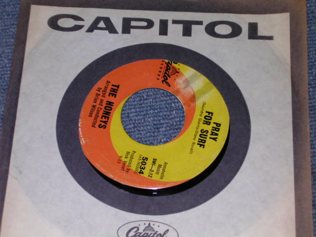 画像: HONEYS  With BRIAN WILSON of THE BEACH BOYS - HIDE GO SEEK / 1963 US ORIGINAL 7" SINGLE 