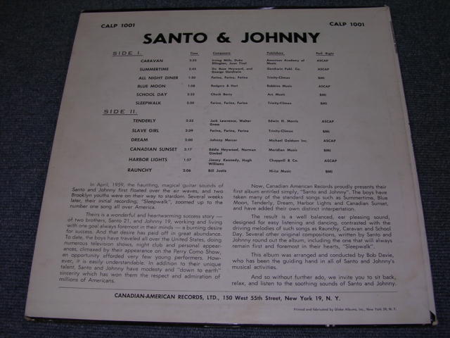 画像: SANTO & JOHNNY - SANTO & JOHNNY ( DEBUT ALBUM included SLEEP WALK ) / 1959 US ORIGINAL MONO LP 