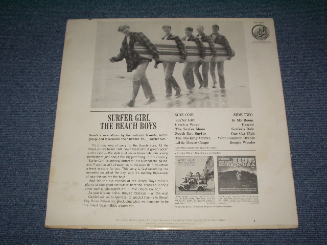 画像: The BEACH BOYS - SURFER GIRL ( Ex- / Ex- ) / 1963 US ORIGINAL STEREO LP