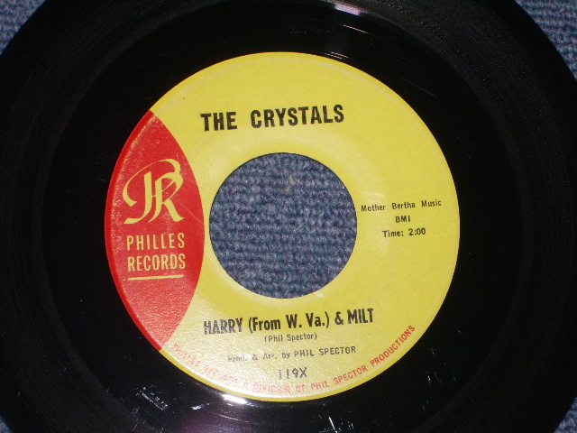 画像: THE CRYSTALS - A) LITTLE BOY   B) HARRY( Ex+++ Looks:Ex++/Ex+ Looks:Ex+ ) / 1964 US ORIGINAL "YELLOW LABEL"  Used7" SINGLE 