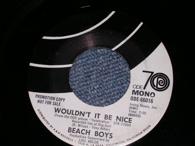 画像: THE BEACH BOYS - WOULDN'T IT BE NICE  / 1971 US ORIGINAL PROMO ONLY SAME FLIP 7" SINGLE 