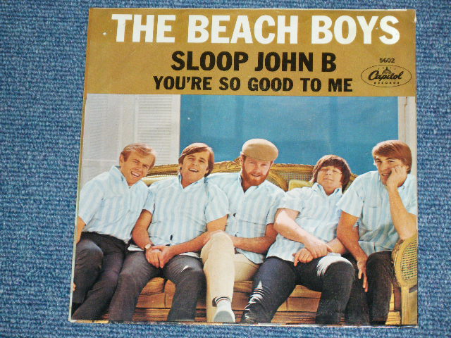 画像: THE BEACH BOYS - SLOOP JOHN B.   ( MATRIX T4 / T2#3 : STRAIGHT CUT PS ) / 1966 US ORIGINAL 7" SINGLE With PICTURE SLEEVE 