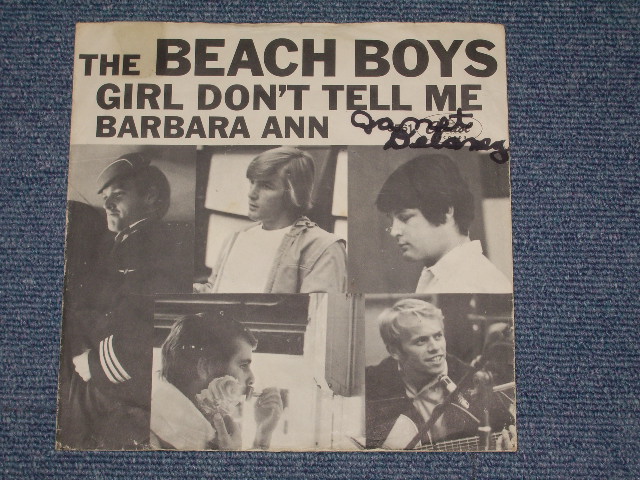 画像: THE BEACH BOYS - BARBARA ANN ( NON-GLOSSY PICTURE SLEEVE : MATRIX  F1#5/G4#2 : Ex++/Ex+++) / 1965 US ORIGINAL 7" SINGLE With PICTURE SLEEVE  