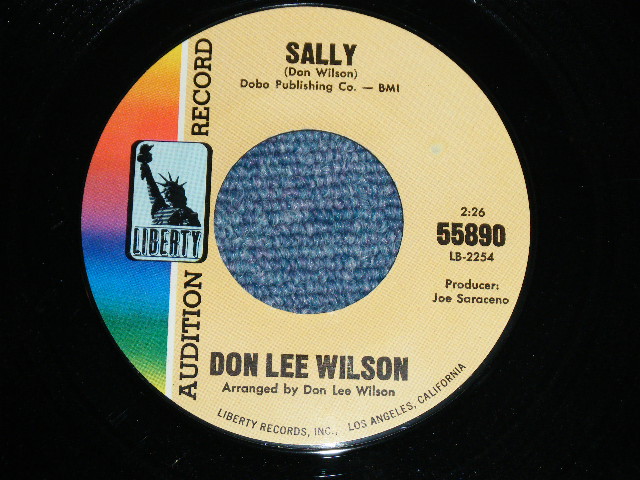 画像: DON LEE WILSON - DON'T AVOID ME ( LIGHT FAT STYLE LOGO ) ( Ex+++/Ex++ )  / 1966 US ORIGINAL Audition Lbael Promo 7"SINGLE
