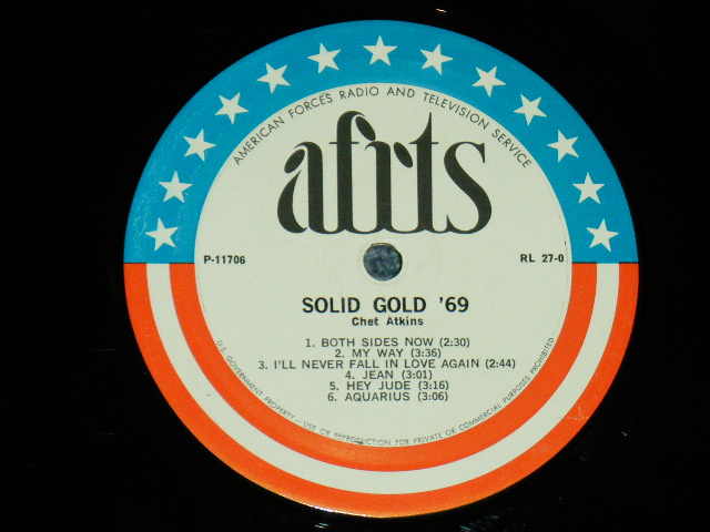 画像: THE VENTURES - SWAMP ROCK : CHET ATKINS - SOLID GOLD '69 / 1960'S  US ARMED FORCE RADIO SHOW  LP 