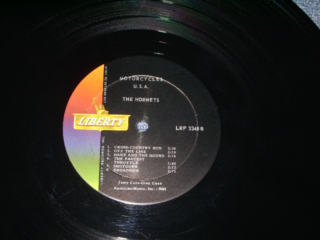 画像: THE HORNETS ( JERRY COLE on GUITAR ) - MOTORCYCLES U.S.A.  ( Ex/Ex++) / 1963 US ORIGINALMono LP 