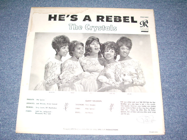 画像: THE CRYSTALS - HE'S A REBEL  / 1963 US Original Blue Label MONO LP 