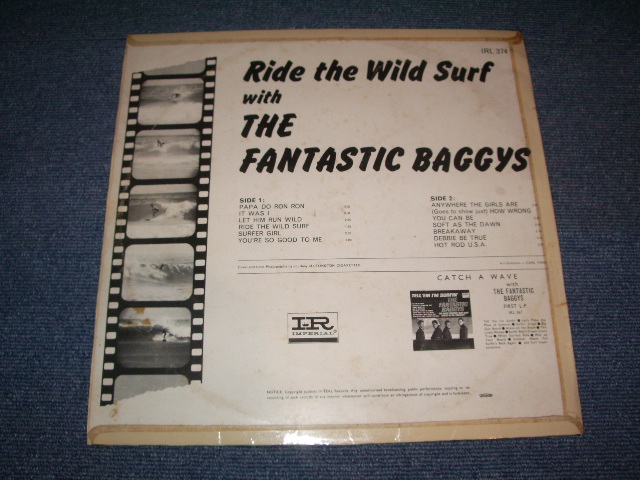 画像: THE FANTASTIC BAGGYS - RIDE THE WILD SURF / 1966 SOUTH AFRICA  ORIGINAL Mono  LP 