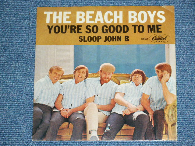 画像: THE BEACH BOYS - SLOOP JOHN B.   ( MATRIX P-1#4 / T2#3  : STRAIGHT CUT PS ) / 1966 US ORIGINAL 7" SINGLE With PICTURE SLEEVE 