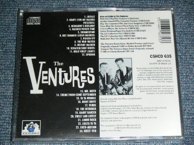 画像: THE VENTURES - BEACH PARTY + GOING TO THE DANCE PARTY ( 2 in 1 : EX+/MINT )/ 1996  UK& EU Brand New Sealed  CD 