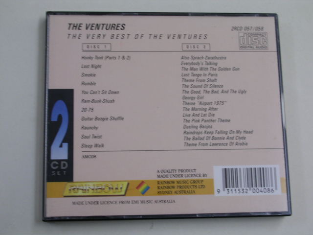 画像: THE VENTURES - THE VERY BEST OF ( 2 CDs )    / 1980s AUSTRALIA ORIGINAL USED  2 CD 
